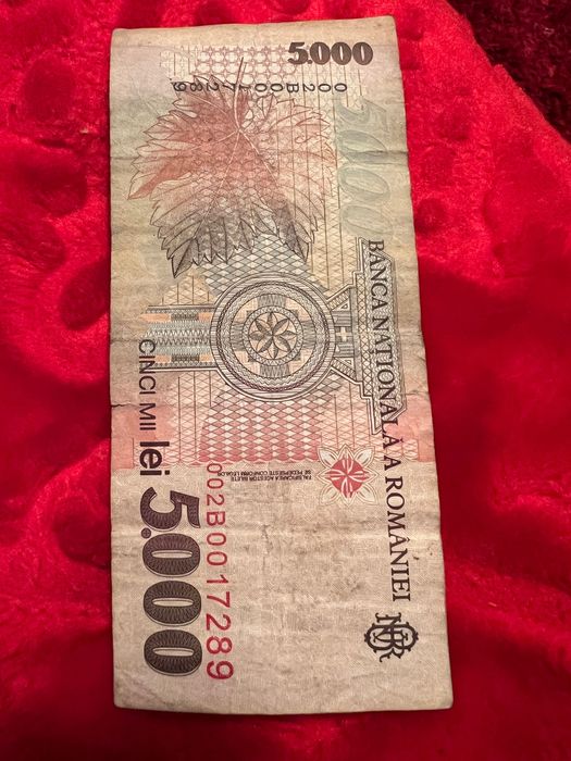 Bancnota 5000 lei 1998