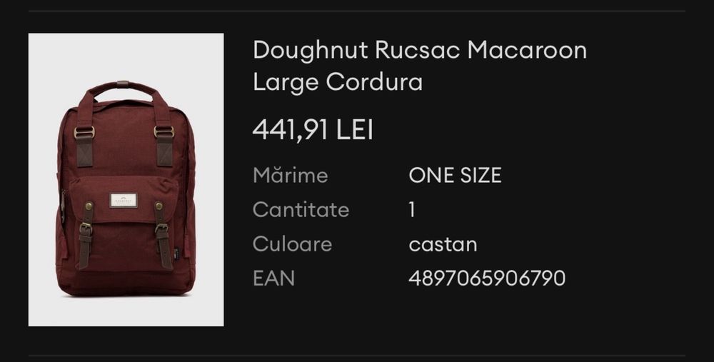 Rucsac Doughnut Macaroon Large Cordura