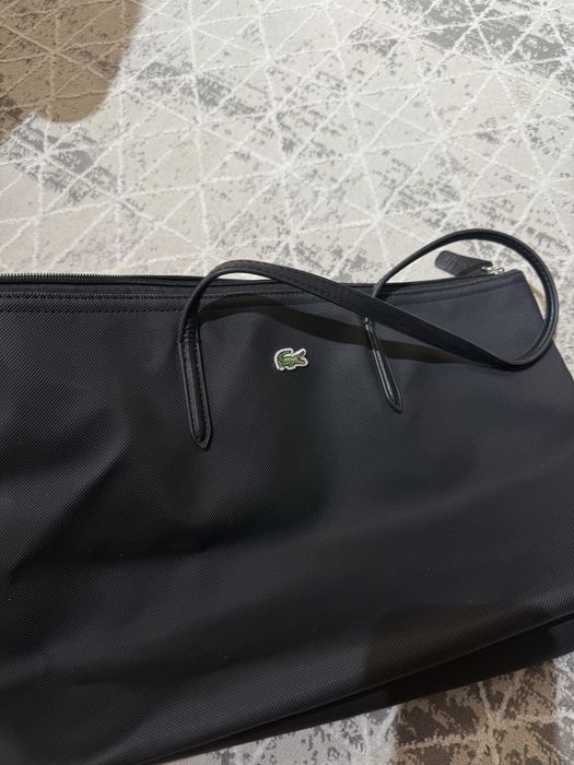 Шоппер лакоста черного цвета