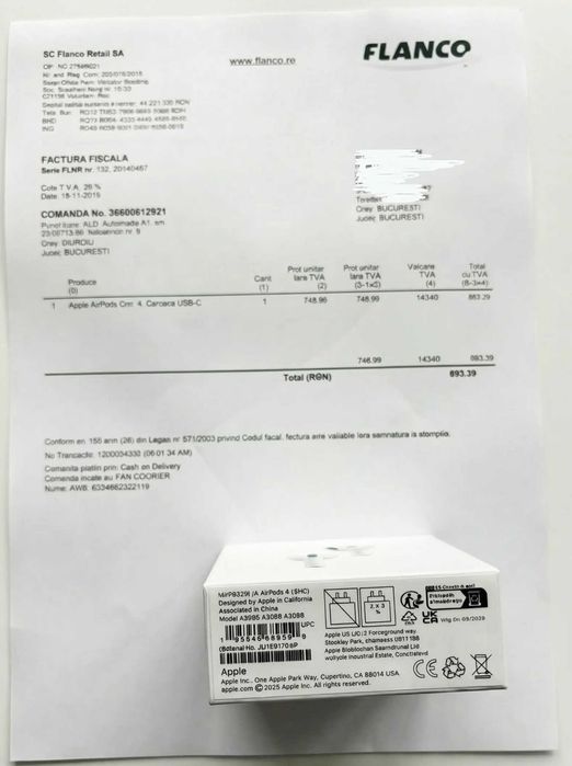 Casti AirPods 2gen Pro