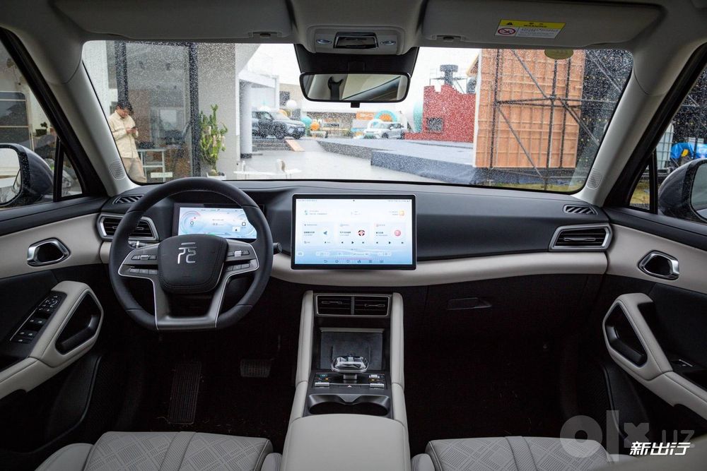 Матовое защитное стекло на табло + монитор BYD Yuan UP