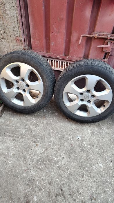 Se vand 4 Jante aliaj+4 Anvelope cu dimensiunile 205-55-R16. 5-110 dis