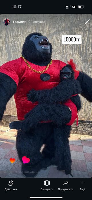 МИШКИ ,Артисты,Негр ,Прокат костюмов