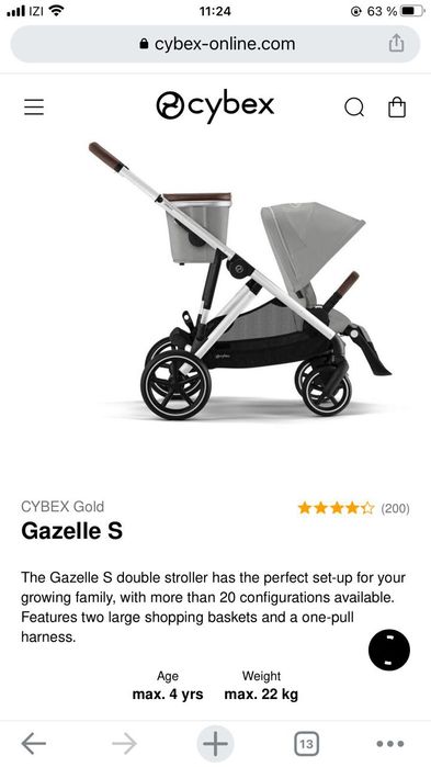 Коляска Cybex GAZELLE S