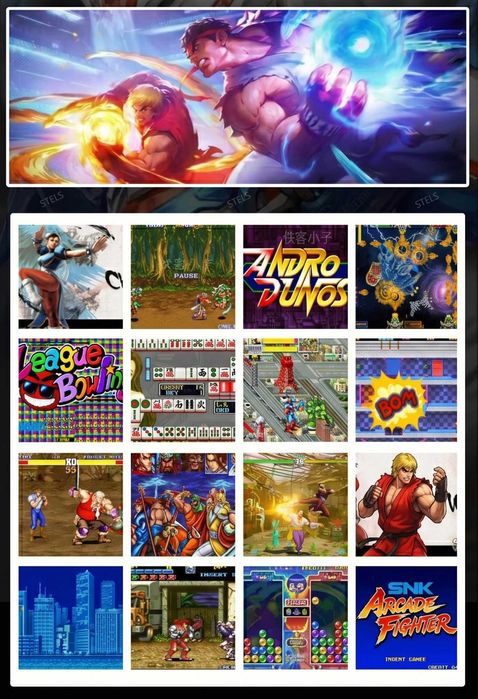 Конзола за игри STELS X20 Mini с 10 000 ретро игри, Super Mario, 4.3 инча, 6 цвята