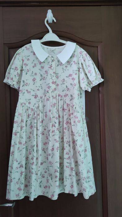 Rochie cu flori de vara 9-10 ani