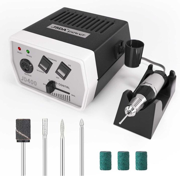 Freza electrica pentru unghii JSDA JD400 30000 RPM cu 4 capete