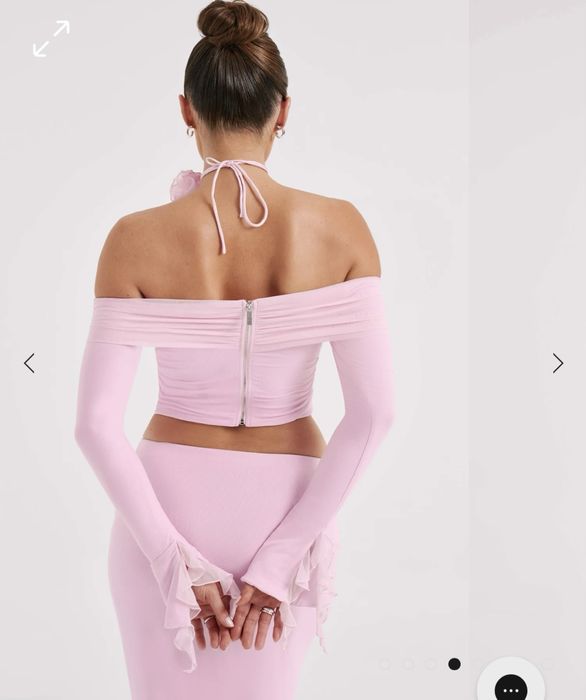 Топ розова блуза дълъг ръкав Babyboo