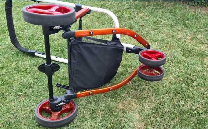 Carucio copii 2 in 1, Cosatto Giggle Red bubbles