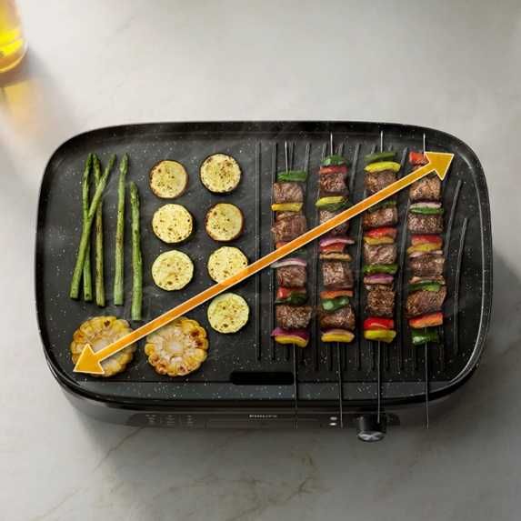 Електрическа настолна скара Philips HD6210/90, 2400 W