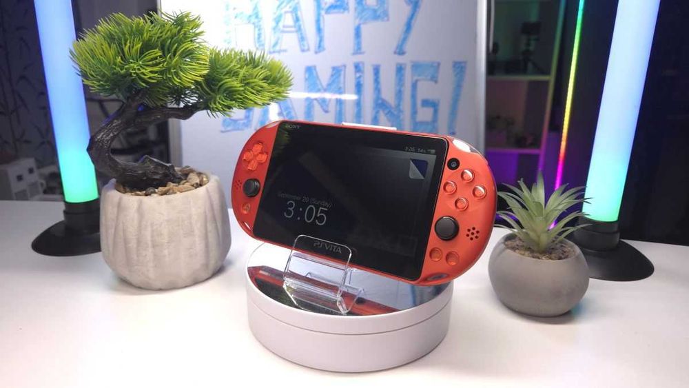 Sony PlayStation Vita Slim 2000 Metallic Red – Japan Premium, Modată, 64GB