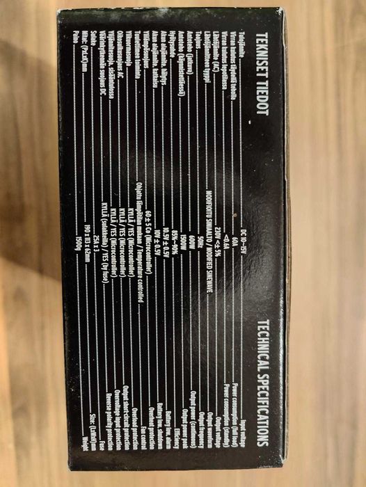 Инвертор 12V-230V, 600W/ 1500W, нов, с кабели за акумулатор