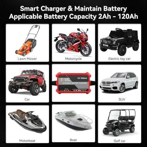 Ново 12V автоматично поддържащо зарядно 1000mA за кола мотор лодка