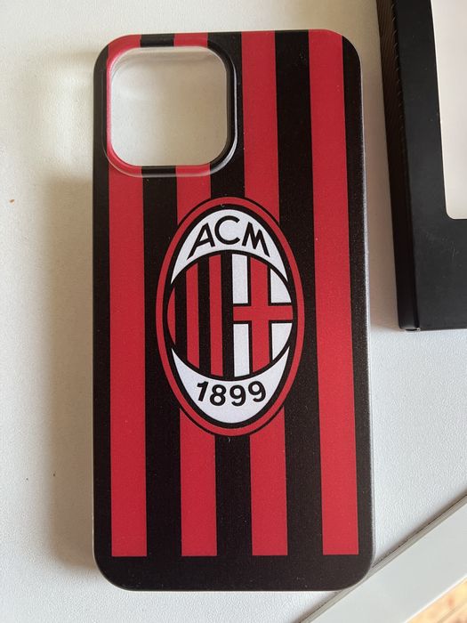 Силиконов нов оригинален калъф Iphone 13,14,15,16 ProMax AC Milan-35лв