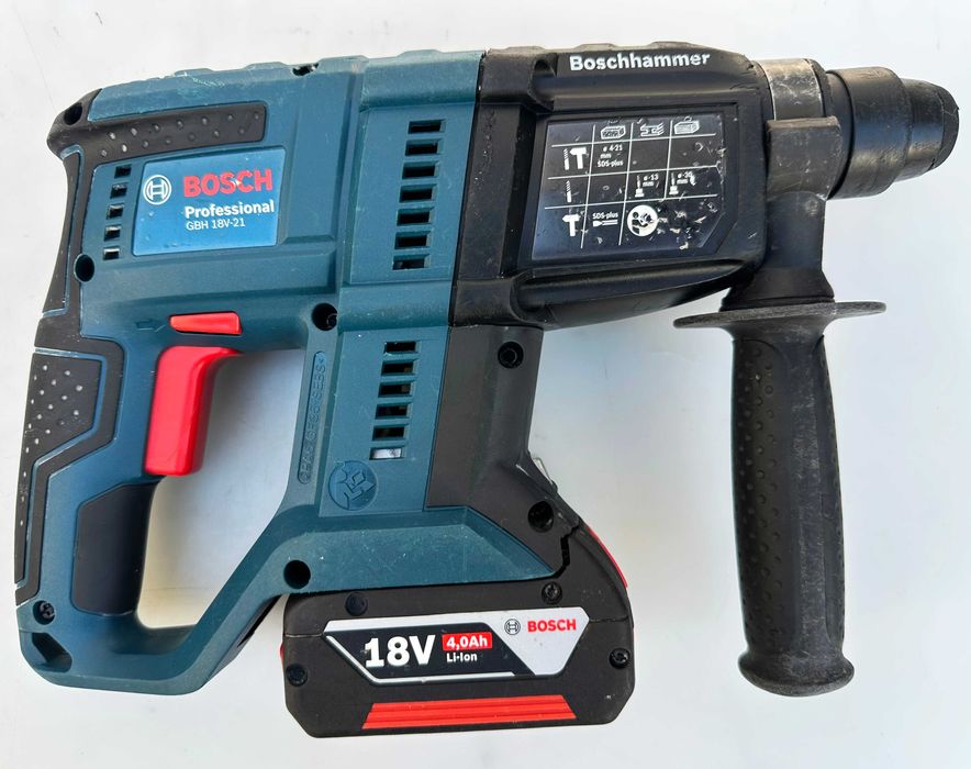 BOSCH GBH 18V-21 - Акумулаторен безчетков перфоратор 18V 4.0Ah