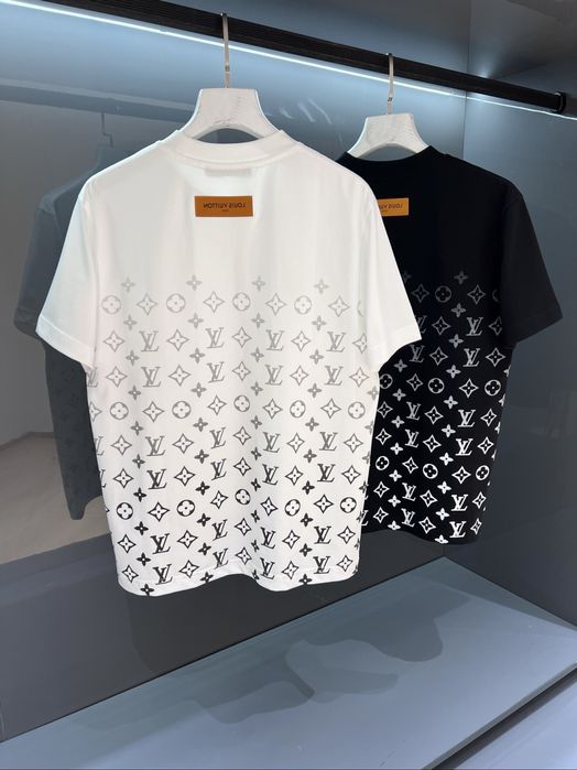 Tricou Louis Vuitton Monogram Negru !!! Bumbac 100 % Premium