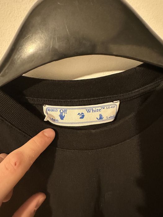 Tricou Off White negru