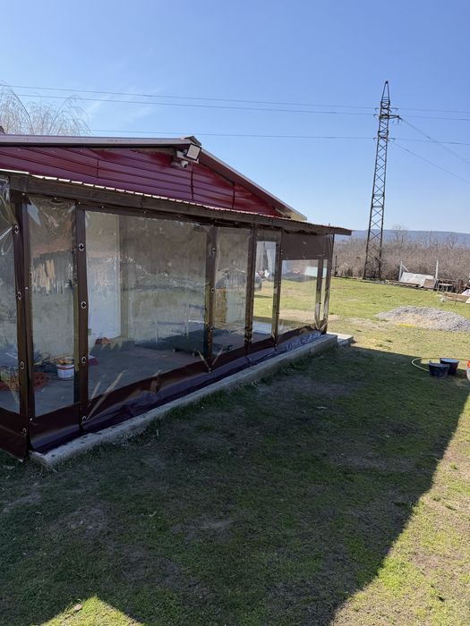 Ветроупорни завеси,тенти сенници навеси барбекю кристал ветробрани