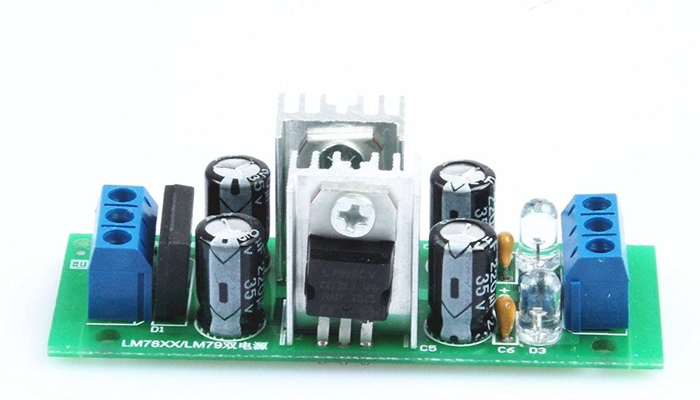 Regulator de tensiune duala 12V LM7812+LM7912