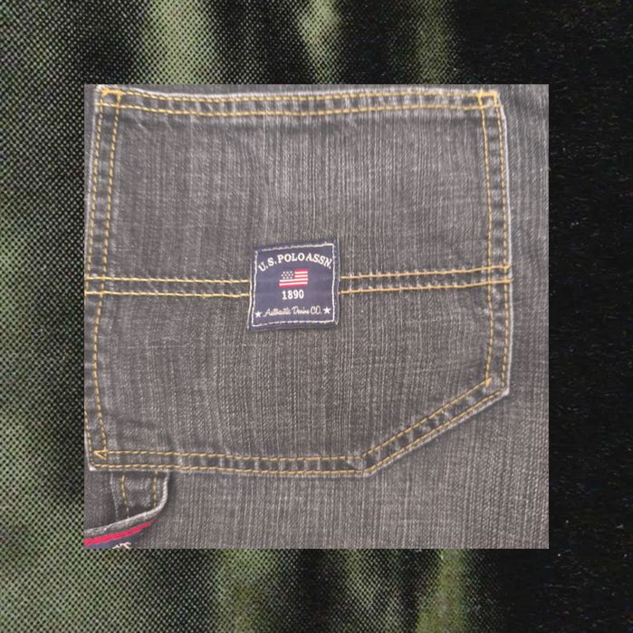 U. S. Polo Assn. Carpenter Jorts Черни Къси Дънкови Панталони