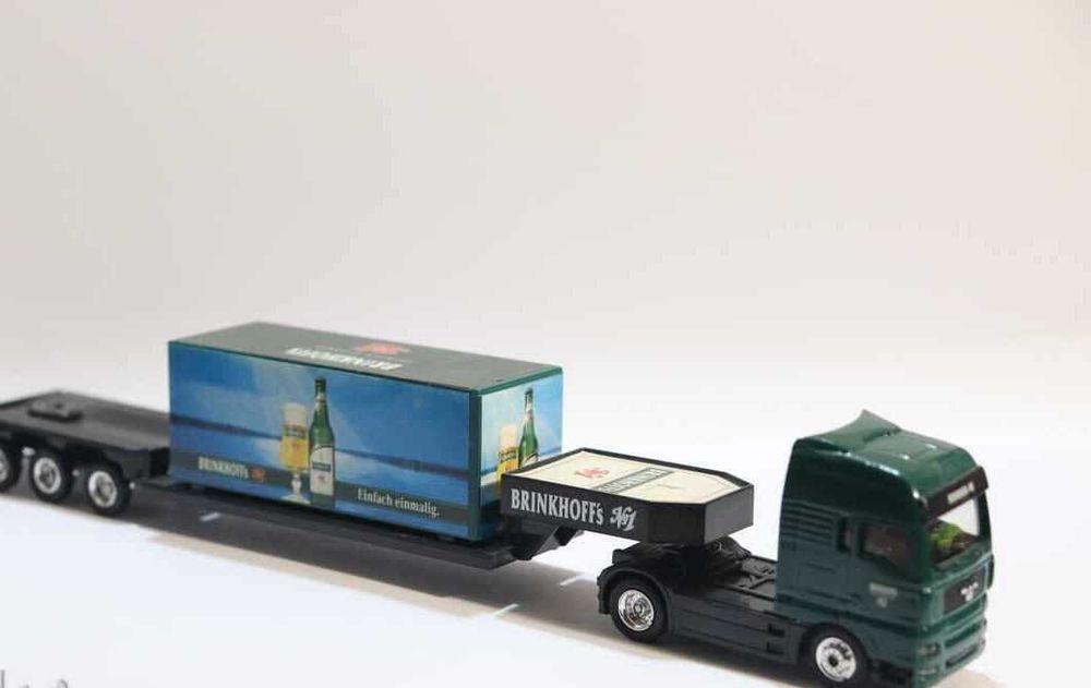 Модел камион 1/87 3броя тема Бира MACK  MERCEDES BENZ Ман Tuborg