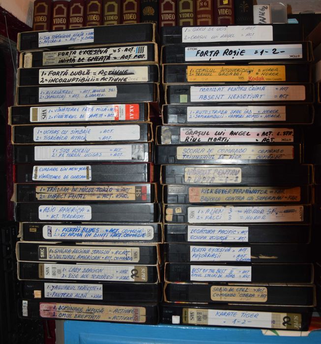 Casete  video  VHS cu filme dublate
