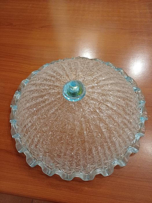 Lampa sticla turcoaz