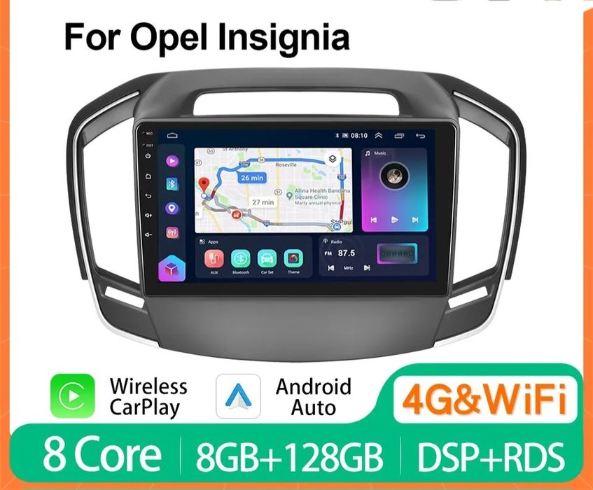 Navigatie Android Opel Insignia Waze YouTube GPS USB casetofon
