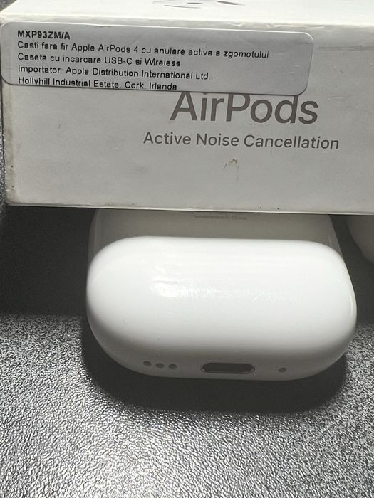 Vand- Airpods 4 , ANC , originale 100%. , cutia lor , factura emag