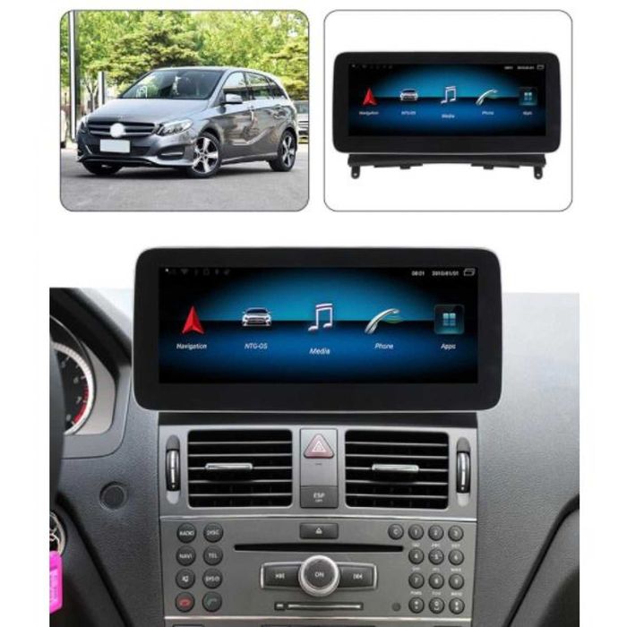 MERCEDES-BENZ C-CLASS W204 2011- 2014 10.25" Android Мултимедия