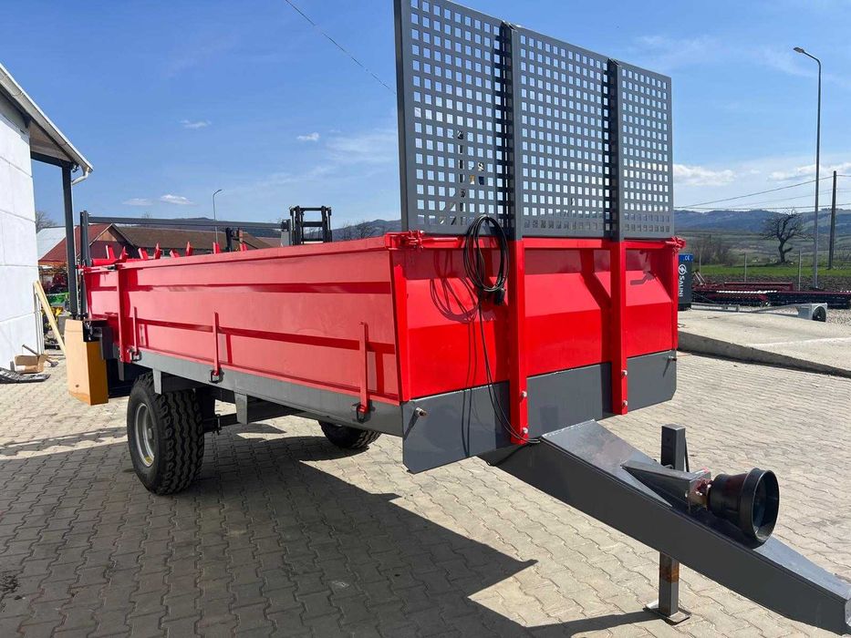 Remorca gunoi / MIG gunoi / ingrasaminte Euromasz 4,5 T – 2 tamburi spate + cardan – NOUA