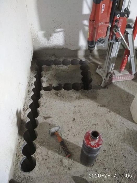 Beton teshish kesish