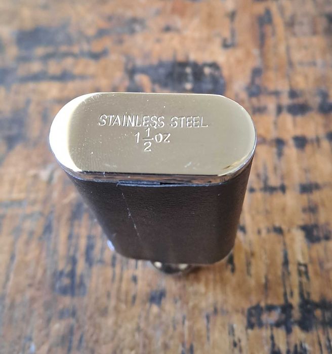 бутилка за алкохол манерка метал с кожа Ronson Ронсон