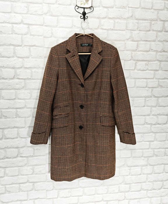 Ralph Lauren Оригинално дамско вълнено палто размер UK 10 / S