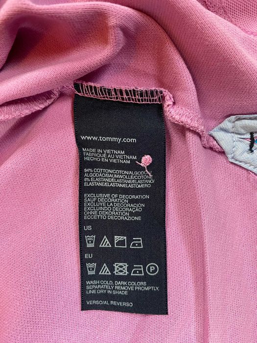 Tricou polo Tommy Hilfiger, mov/roz, mărime M