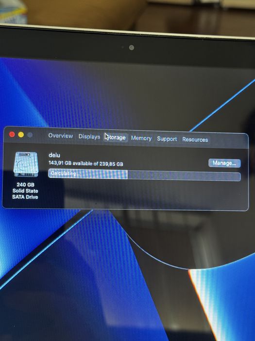 Macbook Pro Mid 2012 15' 16GB ram 240 GB SSD
