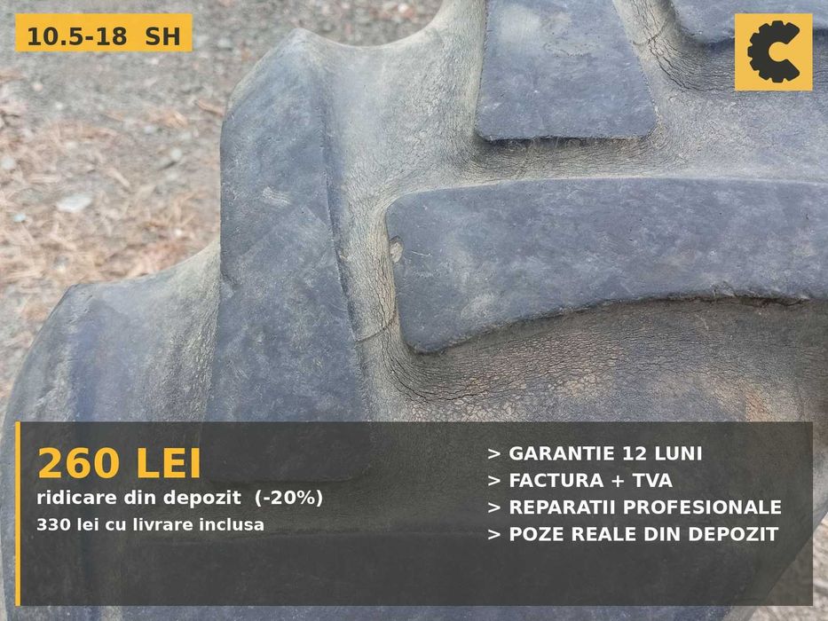Cauciucuri 10.5-18 Continental Anvelope Tractor SH REDUS Garantie Factura John Deere Fendt Case IH