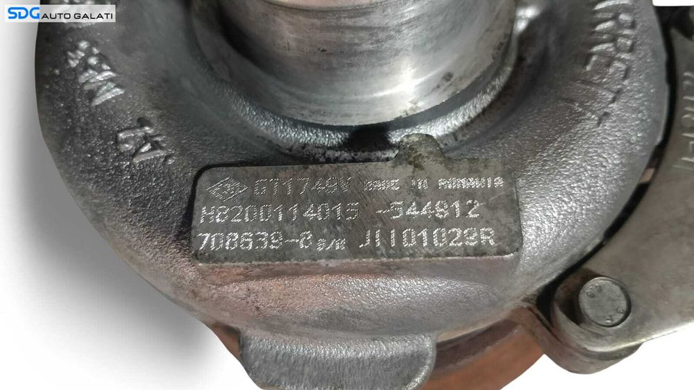 Turbo Turbina Turbosuflanta Renault Laguna 2 1.9 DCI 2001 - 2007 Cod H8200114015, 708639-8, GT1749V (Fara Joc dar cu uzura la paleti) [MX1176]
