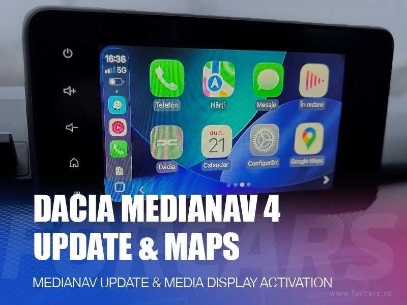USB soft activare navigație MediaNav Display Dacia Logan 3 Duster