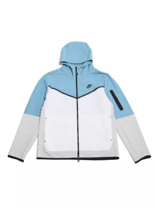 Nike tech fleece голубая