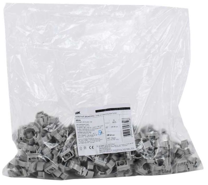 ELASTA Хомутный держатель CFC16 серый IEK