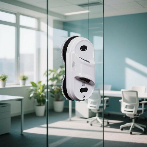 Робот-мойщик окон , функция распыления, 18 салфеток, страховочный трос