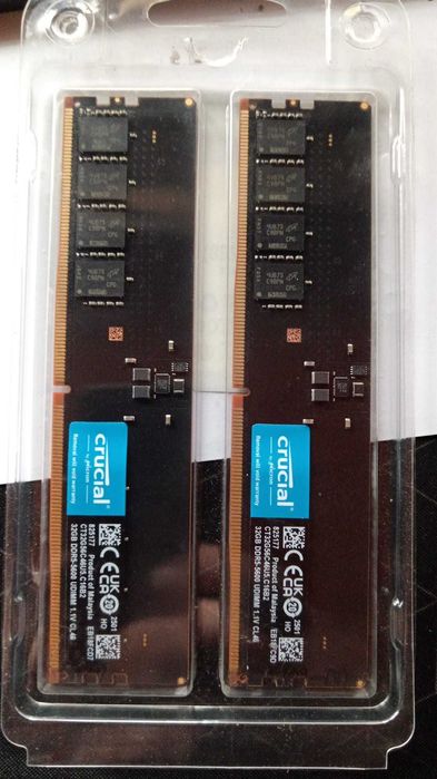Vând kit memorie Crucial DDR5 5600MHz CL46 – 64GB (2x32GB)