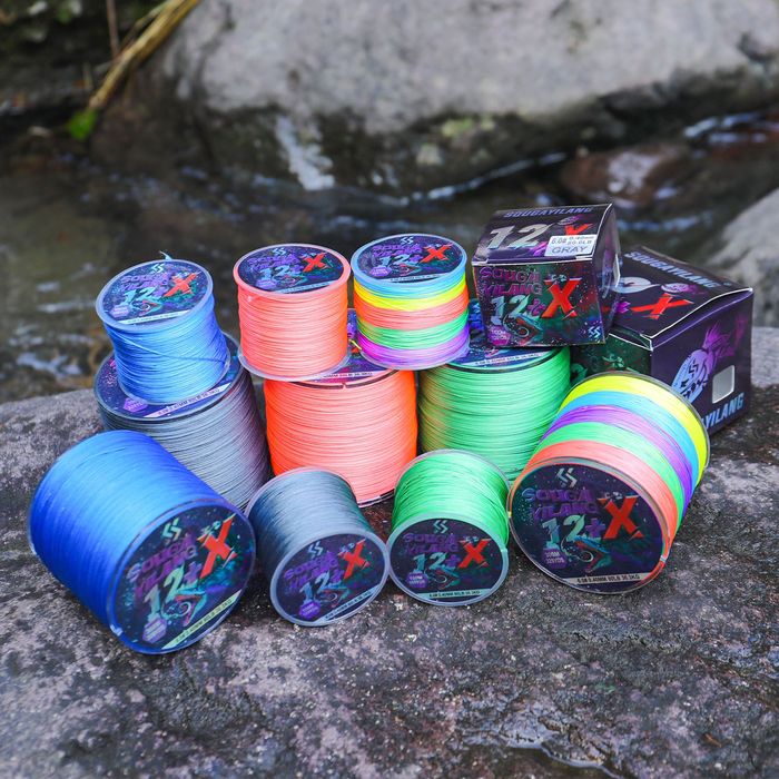 12 нишки / плетено влакно / 300 м / спининг/  мултиколор / 0.16 мм