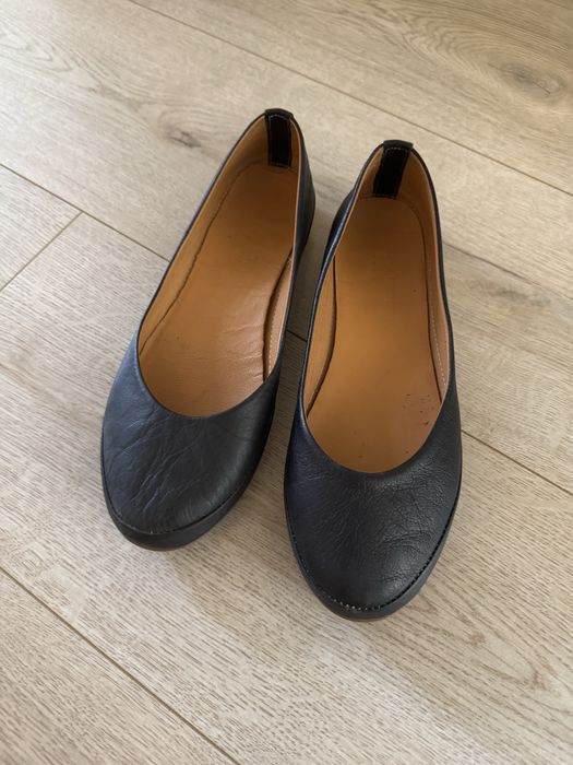 Кожаные мягкие балетки