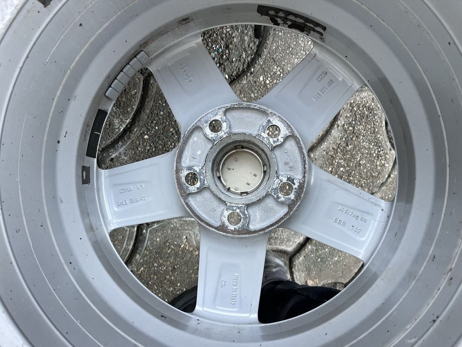 Jante aliaj 5x112mm, anvelope vara 205/60 R16, Audi A3, A4 B7 B8 B9, A6, VW Seat Skoda