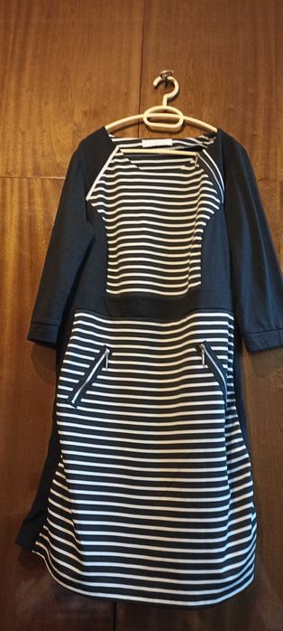 Красива макси рокля на райе