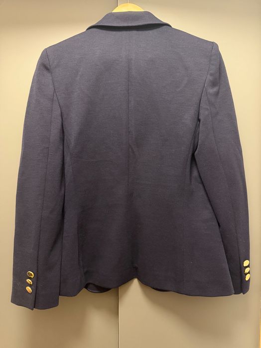 Sacou bleumarin Luisa Spagnoli, 100% lână, mărimea M, nou