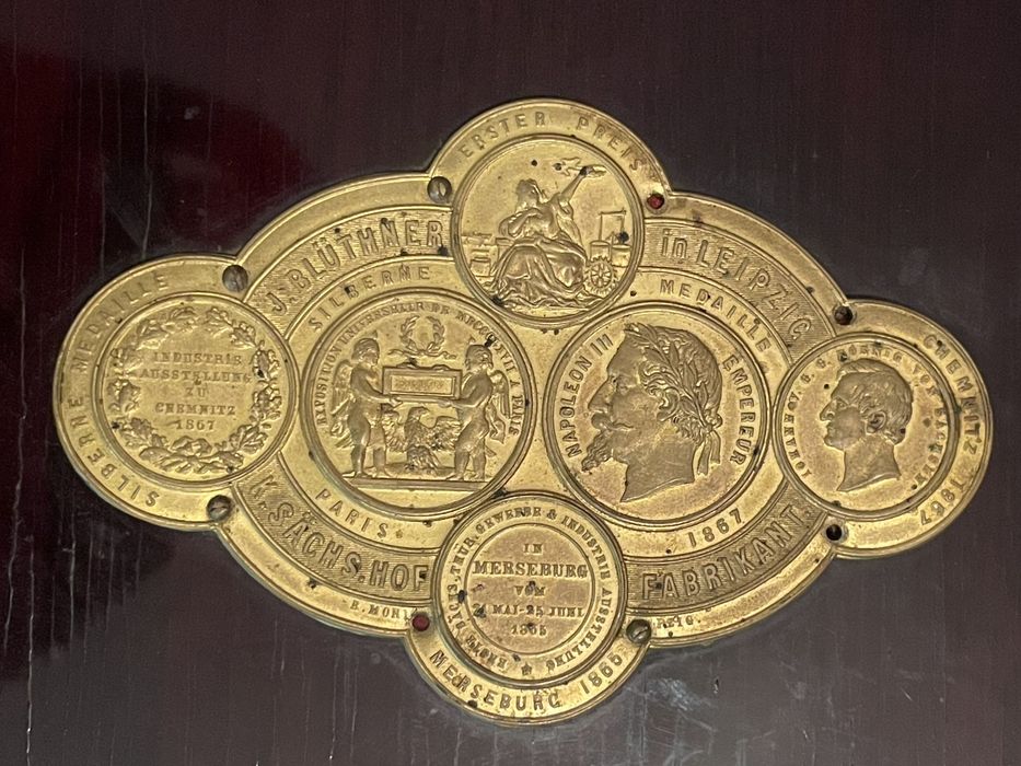 Антикварный рояль Blüthner 1858г