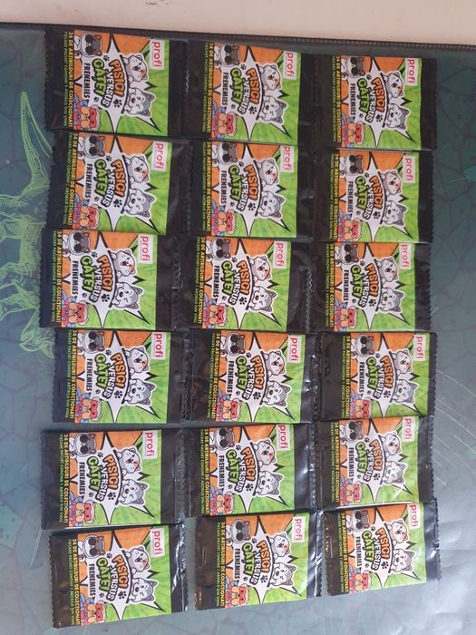 Lot abțibilduri Pisici vs Câini Profi + Minecraft Carrefour | 35 buc | Colecție copii